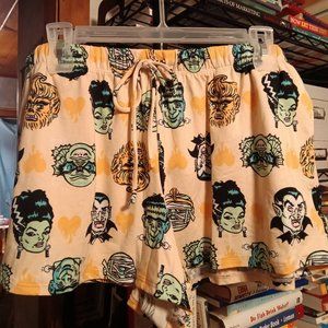 Universal Classic Monsters Orange Women's Halloween Pajama Shorts